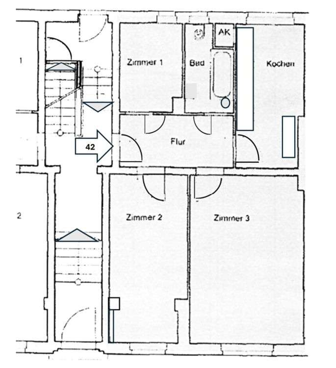 Wohnen an der Spree - Gepflegte 2,5-Zimmer-Wohnung in Niederschöneweide