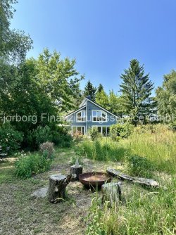 Garten mit Blick auf das Haus Garten mit Blick auf das Haus